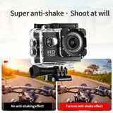 1080P Underwater Waterproof Motion Dv Diving Recorder Multifunctional Outdoor Riding Locomotive Sports Camera Action Camcorder