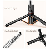 Mini Tripod L15 Selfie Stick Foldable Photo Live with Fill Light Wireless Bluetooth Remote Shutter For IOS Android Smartphones