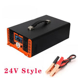 5000W Pure Sine Wave Inverter -- 12V/24V/48V/60V/72V Converter for Home, RV and Off-Grid Solar Systems + 2 AC Outlet & LED Light