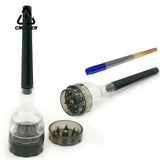 CRUSHER 3 in 1 Dry Herb Grinder Kit Cigarette Roller with Stick for DIY Horn Tube Tobacco Filg hine Smoking Accessories