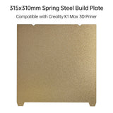 PEI Sheet Print Bed Flexible Removable Spring Steel Build Surface 315x310mm Compatible with Creality K1 Max 3D Priners