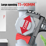 Multi-function Large Opening Short Handle Bathroom Water Pipe Universal Wrench Adjustable Aluminum Alloy Repair Tool