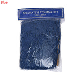 1X2M Nautical Fishing Net Decorative Seaside Wall Beach Party Fishing Mesh Mediterranean Decor Wall Sticker DIY Fishing Net
