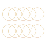 12 Inch Floral Hoop Centerpieces Table, Metal Wreath Ring with 10 PCS Place Card Holders for Wedding
