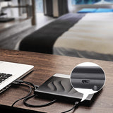 USB 3.0 External Burner Slim Disk Duplicator Quiet Operation RW DVD CD Writer Drive for Laptop Desktop PC