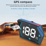 HUD Head Up Display Auto GPS Dual System Projector Plug and Play for Car Glass Security Water temp Alarm Electronic Accessories