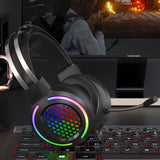 X2 RGB Game Luminous Earphone Wired USB Computer Network Class Head-Mounted Headset