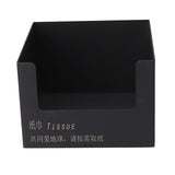 Stainless Steel Tissue Box Square Tissue Holder Large Opening Napkin Dispenser Modern Style for Bathroom Office