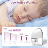 Wearable Portable Hands Free Electric Breast Pump 3 Modes 9 Suction Level LED Screen Touch Control Button Low Noise