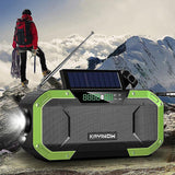 6 Colors Multifunctional Bluetooth Speaker Radio Solar Hand Crank Dynamo Powered Ipx6 Weather Radio