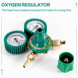 Gas Bottle Regulators O2 Reducing Pressure Inhaler Acetylene Double Gauge Oxygen Tank Regulator