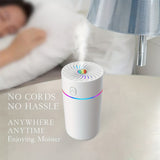 1pc 11.83oz Portable Humidifier, Mini Humidifier, Mist Humidifier, Humidifier For Car Home Office