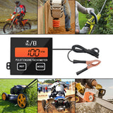 Motorcycle Tachometer 30000RPM Tester Digital Speedometer RPM Hour Meter for Chainsaw Mower Tractor Inductive Gauge Accessories