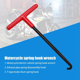 Hook With T Handle Stretcher Tool Motorcycle Automotive Dirt Bike Puller For Spring Disassembly