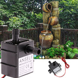Anself Ultra-quiet Mini DC12V 4.2W Micro Brushless Water Oil Pump Waterproof Submersible Fountain Aquarium Circulating 240L/H