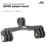 Bicycle Sports Camera Mount Holder Base Bike Front Light Bracket Adapter Aluminum Alloy Cycg Computer Stand for Garmin Gopro