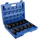 12pcs 3/4 Inch Durable Drive Deep Impact Socket Set 24?41mm