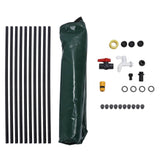 Rain Barrel Collapsible 1000L Portable Wearable Rainwater Collection Barrel with Filter Multi Valve for Garden