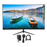 27 Inch Computer Monitor 1920x1080 75HZ Monitor with HD Multimedia Interface VGA DC Interface for Industrial Equipment 100?240V Black US Plug