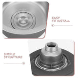 Round Bar Sink 11 Inch Stainless Steel Single Bowl Kitchen Sinks for RV Outdoor Small Sink Kitchen Assembly