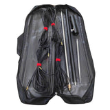 Portable Shortwave Antenna 100W Outdoor High Efficiency GP Antenna with 4 GND Cables for 20M-6M Band Tuning