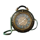 (Green) Steampunk Crossbody Bag Costume Accessories Punk Wallet Satchel Travel Purse Green