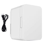 (White) Double Layer Refrigerator Mini Fridge for Car Dorm Home Portable Thermoelectric Coolers Warmer for Food Drinks Skincare