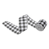 1 Roll Ribbon For Christmas Plaid Decoration Party Favors Bow Making Plaid Ribbons Present Wrapping Ribbons Diy Bow Ribbon