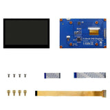 4.3 Inch RPi5 Touch Screen LCD Display Portable Capacitive Touchscreen Monitor 800x480 for 5 4 3 3B+ 2