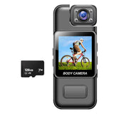 HD Camera with 128GB SD Card Portable Digital Video Recorder with Infrared Night Vision for Sport DV Riding