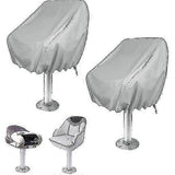 2025 Latest Model 2-Pack Cover, Outdoor Waterproof Pedestal Pontoon Captain Boat