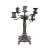 5 Arms Candle Holder Retro Design Candle Stand for Birthday Tabletop Wedding