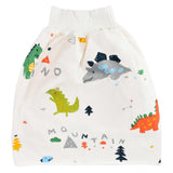 Diaper Skirt Unisex Waterproof Baby Diaper Guards Incontinence Cover Shorts for Potty TrainingDinosaur L