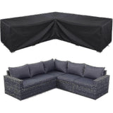 2025 Latest Model Corner Sofa Cover Waterproof Garden Furniture Set Cover Outdoor Sectiona
