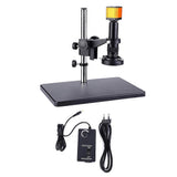 16MP HDMI USB Video Microscope Camera + 45LED Ring Light   Universal Bracket