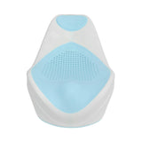 Foldable Soft TPE Baby Bath Support Safe PP Ergonomic Round Hole Hollow Infant Bathtub Holder Rack Blue