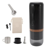 Portable Coffee Maker - USB Charging, Stainless Steel, and Glass Capsule Coffee Machine for Outdoors, Home, and Office