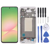 (Pink) For Samsung Galaxy A56 SM-A566B COMPATIBLE LCD Screen Digitizer Full Assembly with Frame