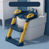 Baby Potty Training Seat Foldable Toddlers Toilet Training Seat with Step for Children Yellow