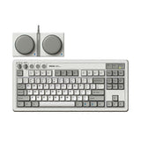 8BitDo Retro87 M Mechanical Keyboard Vintage Wireless Bluetooth / 2.4G / Wired Triple Mode Connection Keyboard Light Gray Keyboard