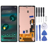 COMPATIBLE LCD Screen For Google Pixel 6A GX7AS GB62Z G1AZG Digitizer Full Assembly with Frame (Black)