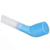 Lung Mucus Removal Device Handheld Hole Adjustment Expiratory Exercise Mucus Relief Device for Home HT 02 Royalblue