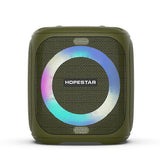 (Green) HOPESTAR Party100 Bluetooth 5.0 Portable Waterproof Wireless Bluetooth Speaker with Mobile Charging Function