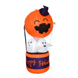 Halloween Balloon 80x80x180cm Pumpkin Ghost Hot Air Balloon with Light for Outdoor Yard Decor