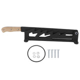 Wall Mounted Firewood Splitter Wooden Handle Firewood Kindling Splitter with Safety Ring for Household Camping