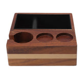 4 in 1 Wooden Coffee Knock Box Wood Coffee Grounds Container Box for Kitchen Canteen Western Restaurant Bar