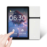 3.5 Inch Smart Home Control Panel with 3 Gang Relay Touchscreen and 3 Button All-in-One APP Control Home Devices Switch Wall Mount Smart Panel Built-
