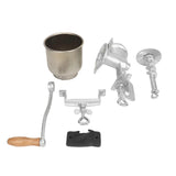 Hand Crank Grain Mill Tin Plating Cast Iron Hand Operated Corn Grinder Manual Mill for Oats Wheat Coffee Nuts Rice Flour Home