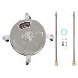 13 Inch Pressure Washer Surface Cleaner 4000psi Pressure Washer Surface Cleaner with 4 Wheels 2 Extension Wands