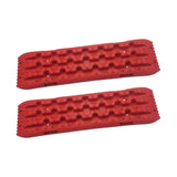 (Traction Boards Red) 2Pcs Generic Traction Boards Stable Tire Traction Pads for Vehicle Sand Traction Boards Black